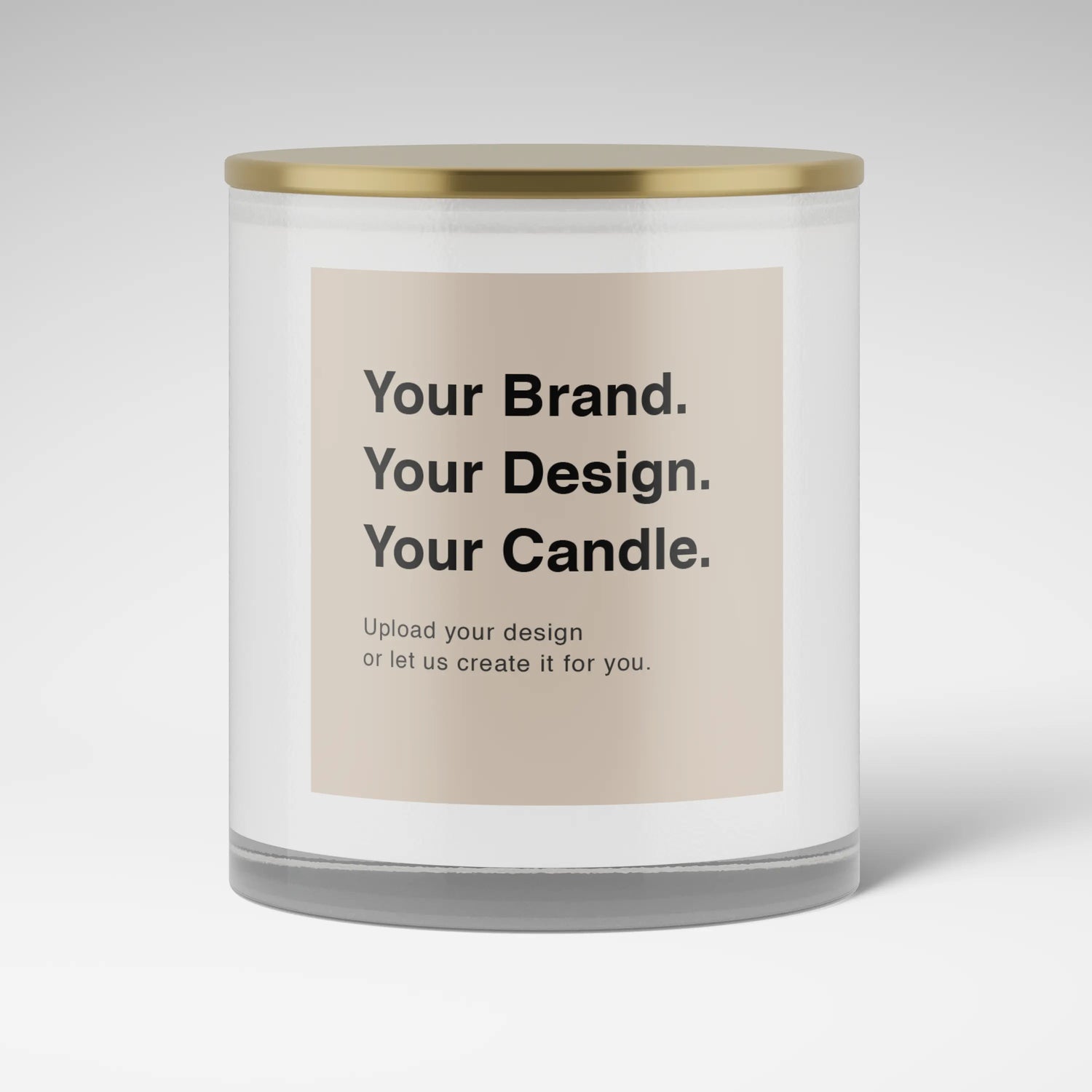 Custom Candle · 10oz White Glass