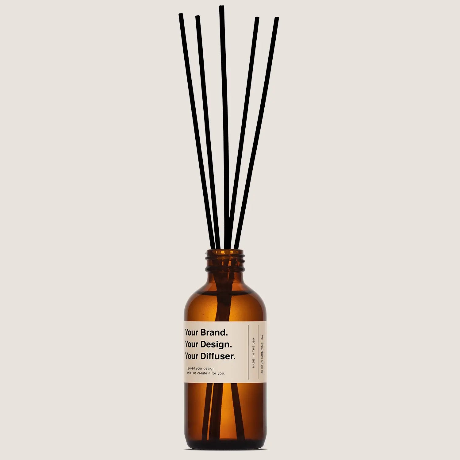 Custom Reed Diffuser · 4oz Amber Glass
