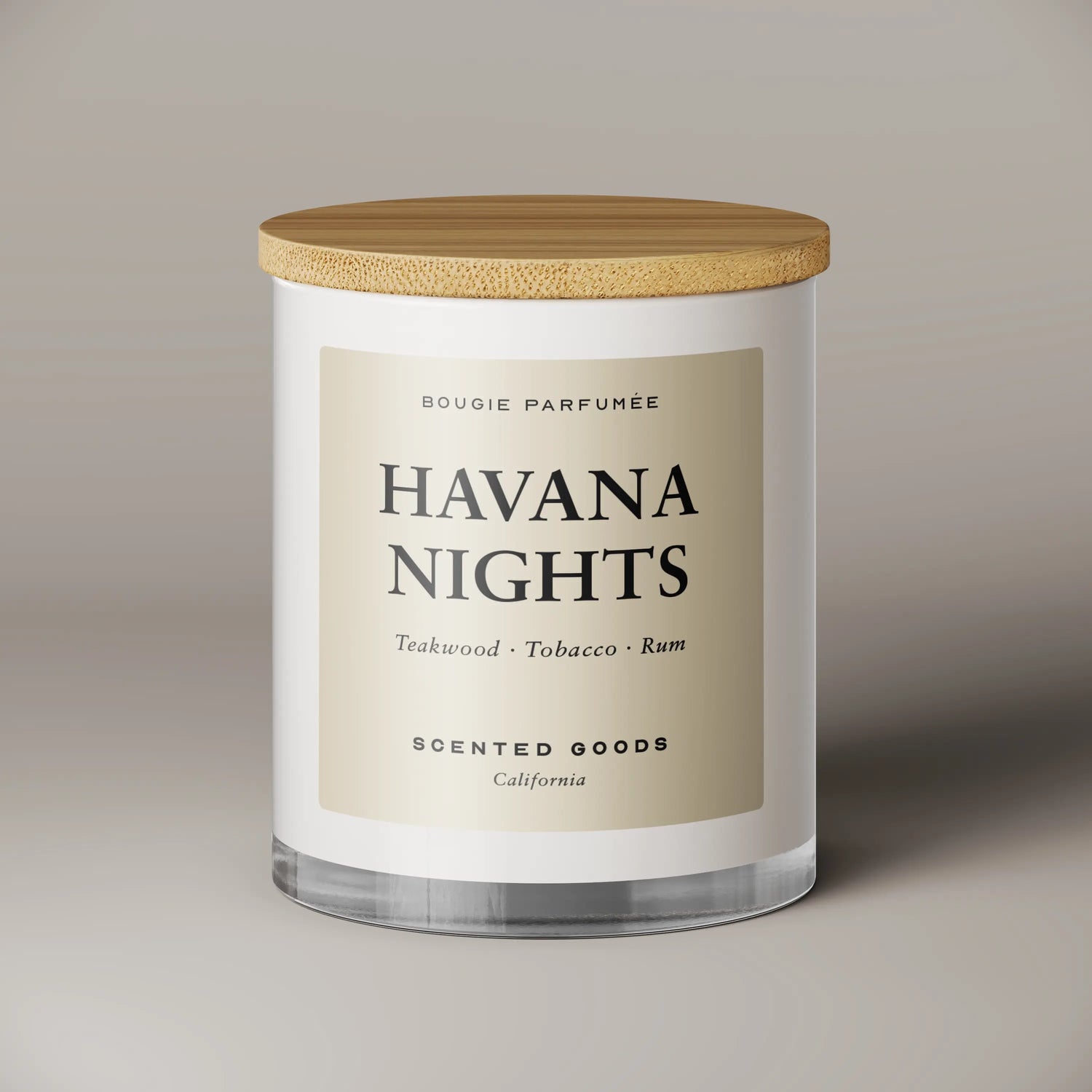 Havana Nights scented candle by Scented Goods